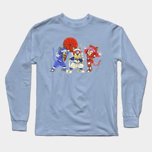 Samurai Pizza Cats, retro, vintage, Manga Long Sleeve T-Shirt